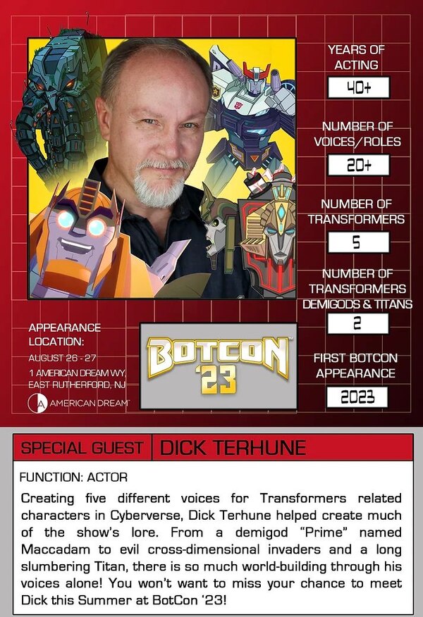 BotCon 2023 Dinostorm Boxed Set Images, Celebrity Guests Budiansky
